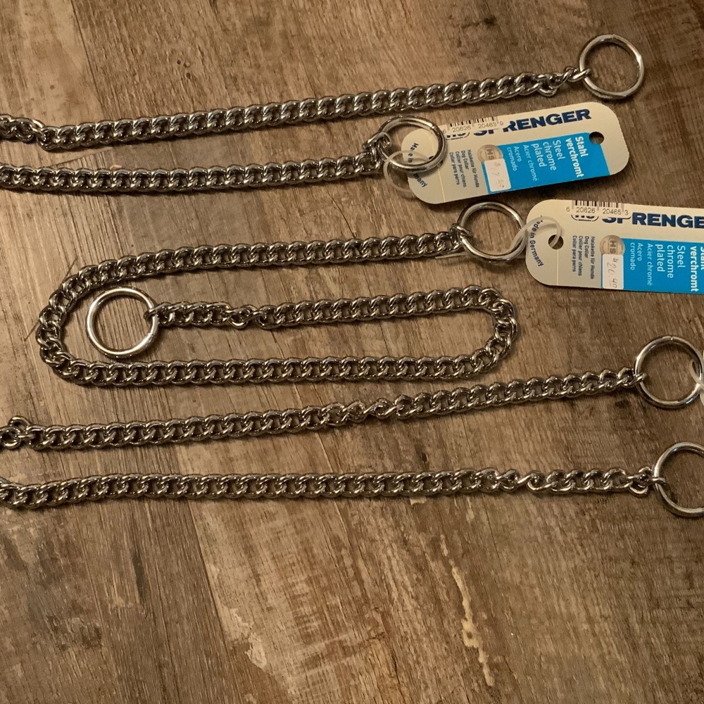 Sprenger Chrome Plated Choker Chain For Dogs (3mm x 22”)